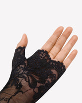 Short Lace Gloves Fingerless Bridal Wrist Glove